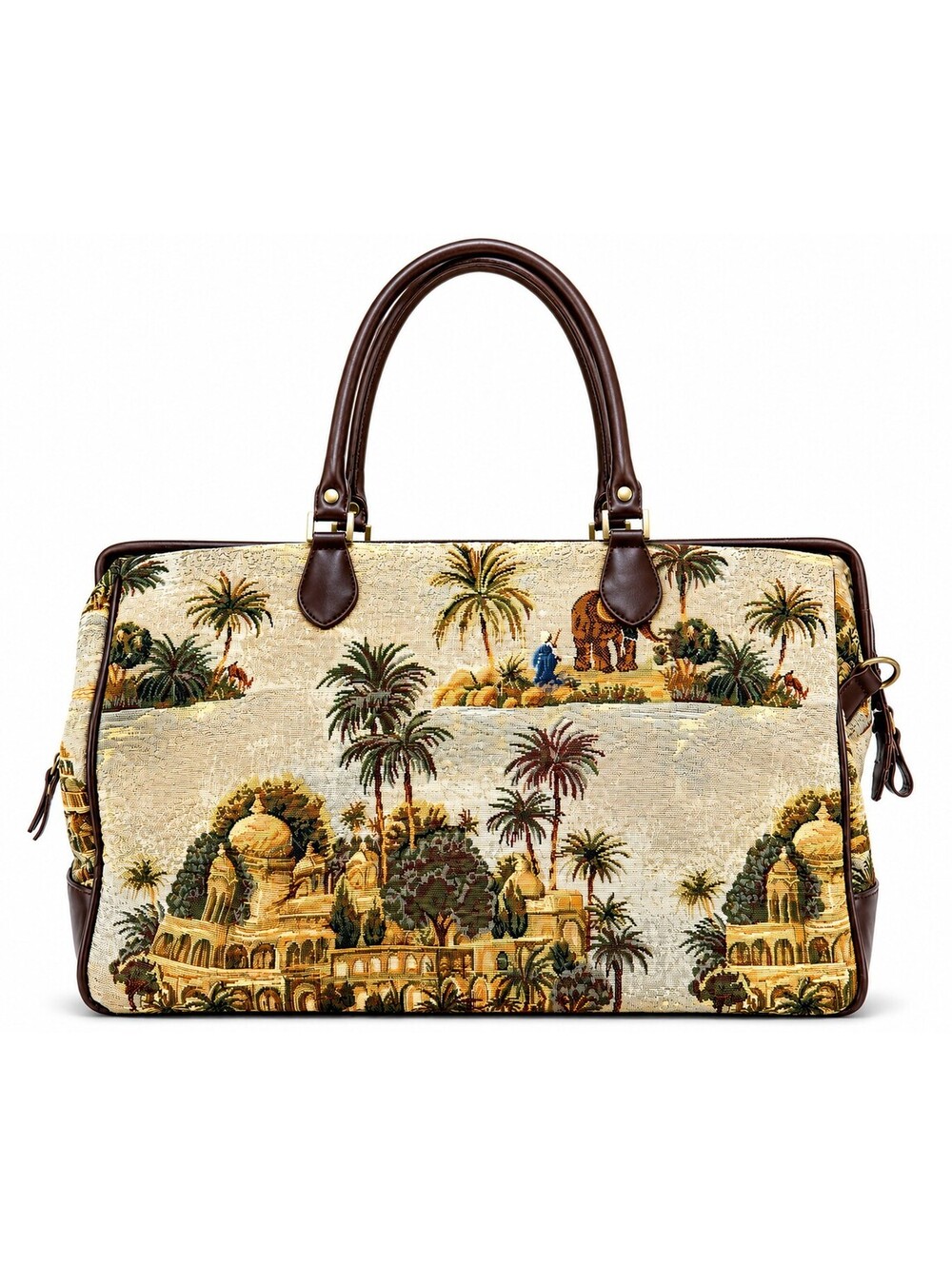 Bueno Travel Weekender Bag Tapestry Elephant Palm Tree Boho Duffel